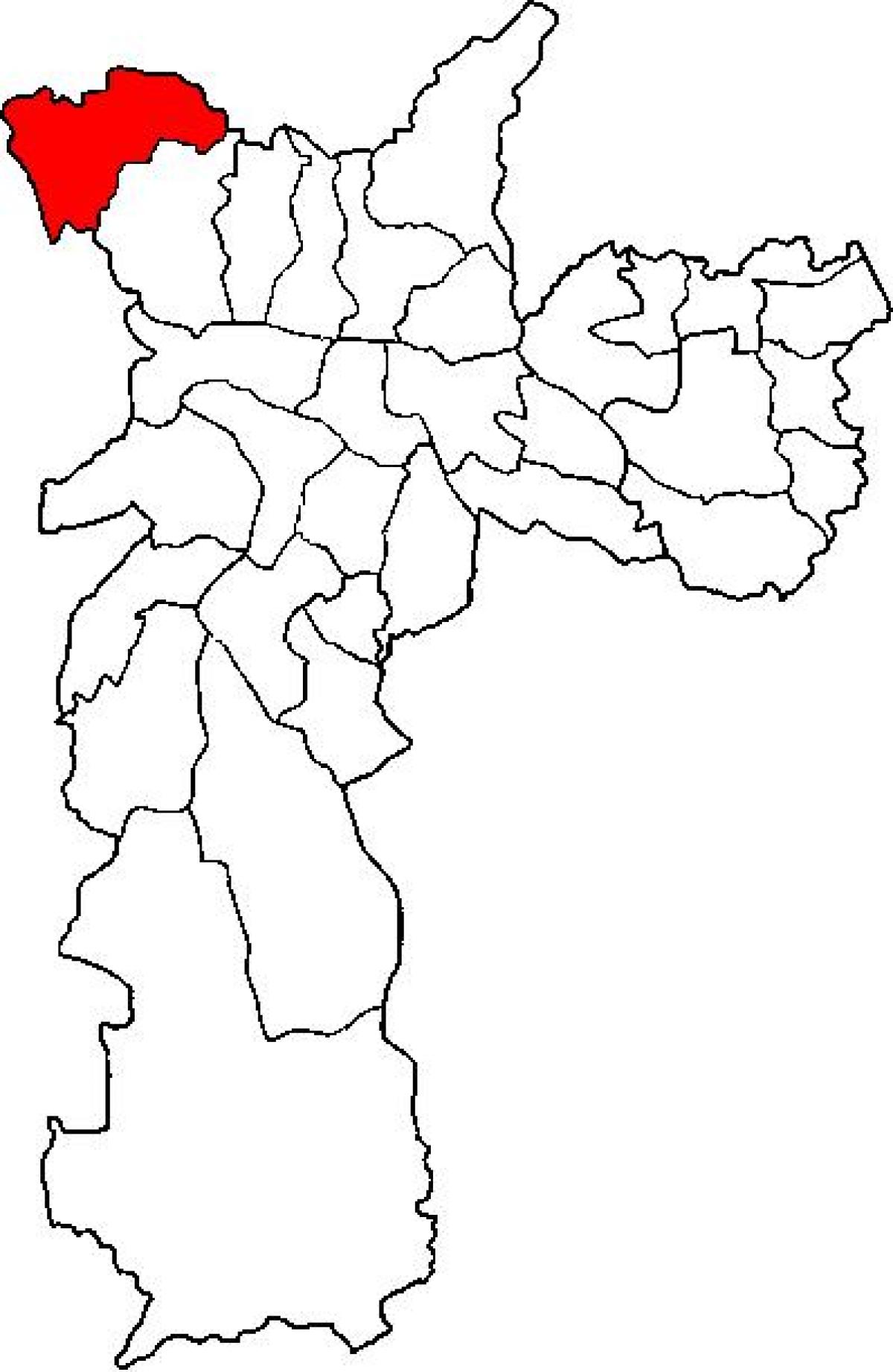 Žemėlapis Basic sub-prefektūra São Paulo