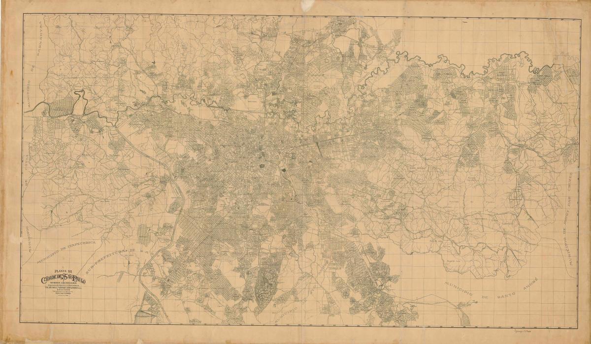 Žemėlapis buvęs San Paulas - 1943