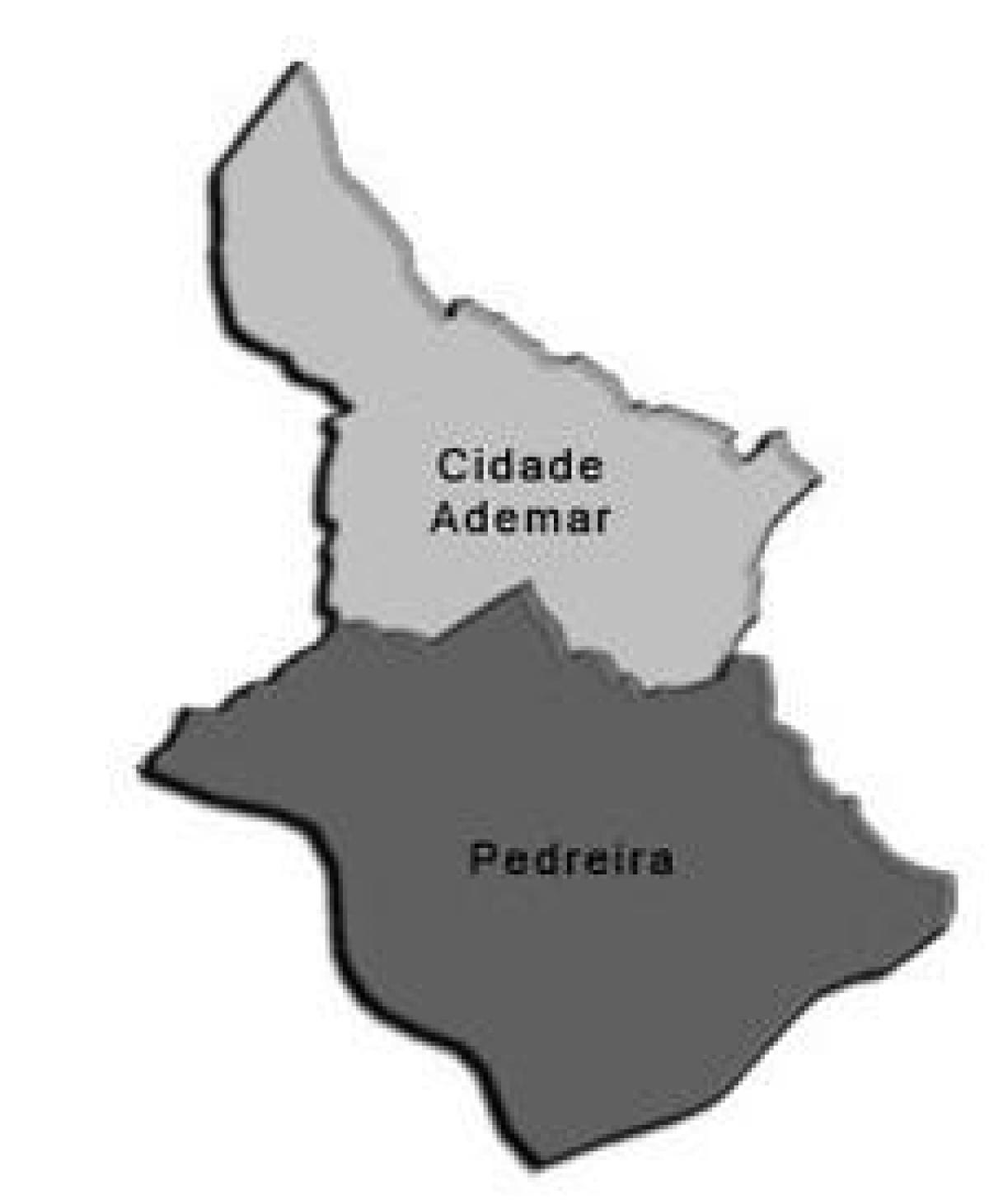 Žemėlapis Cidade Ademar sub-prefektūros