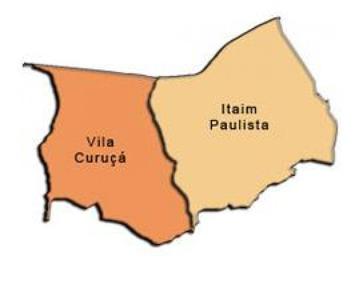 Žemėlapis Itaim Paulista - Vila Curuçá sub-prefektūros