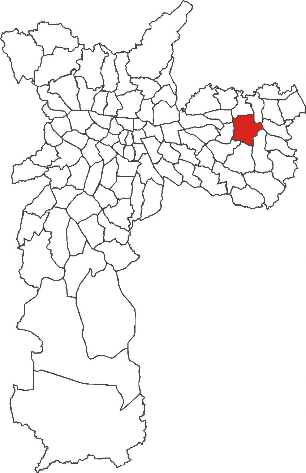 Žemėlapis Itaquera rajonas