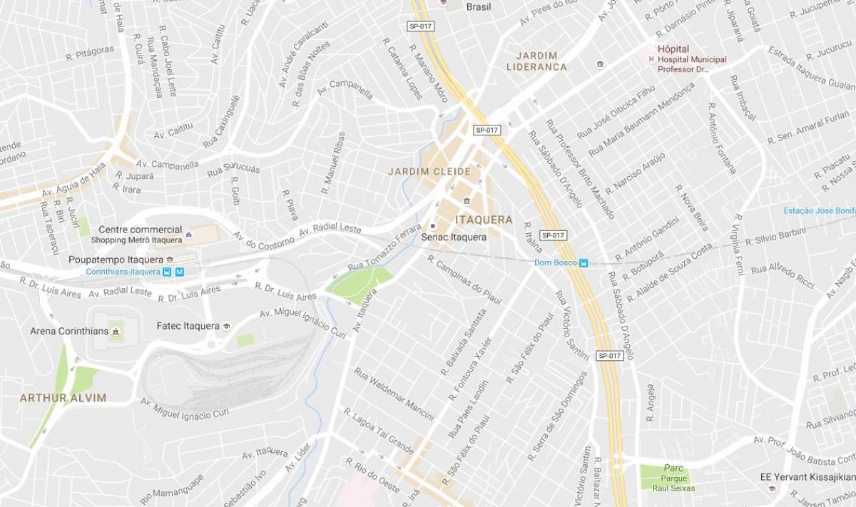 Žemėlapis Itaquera São Paulo
