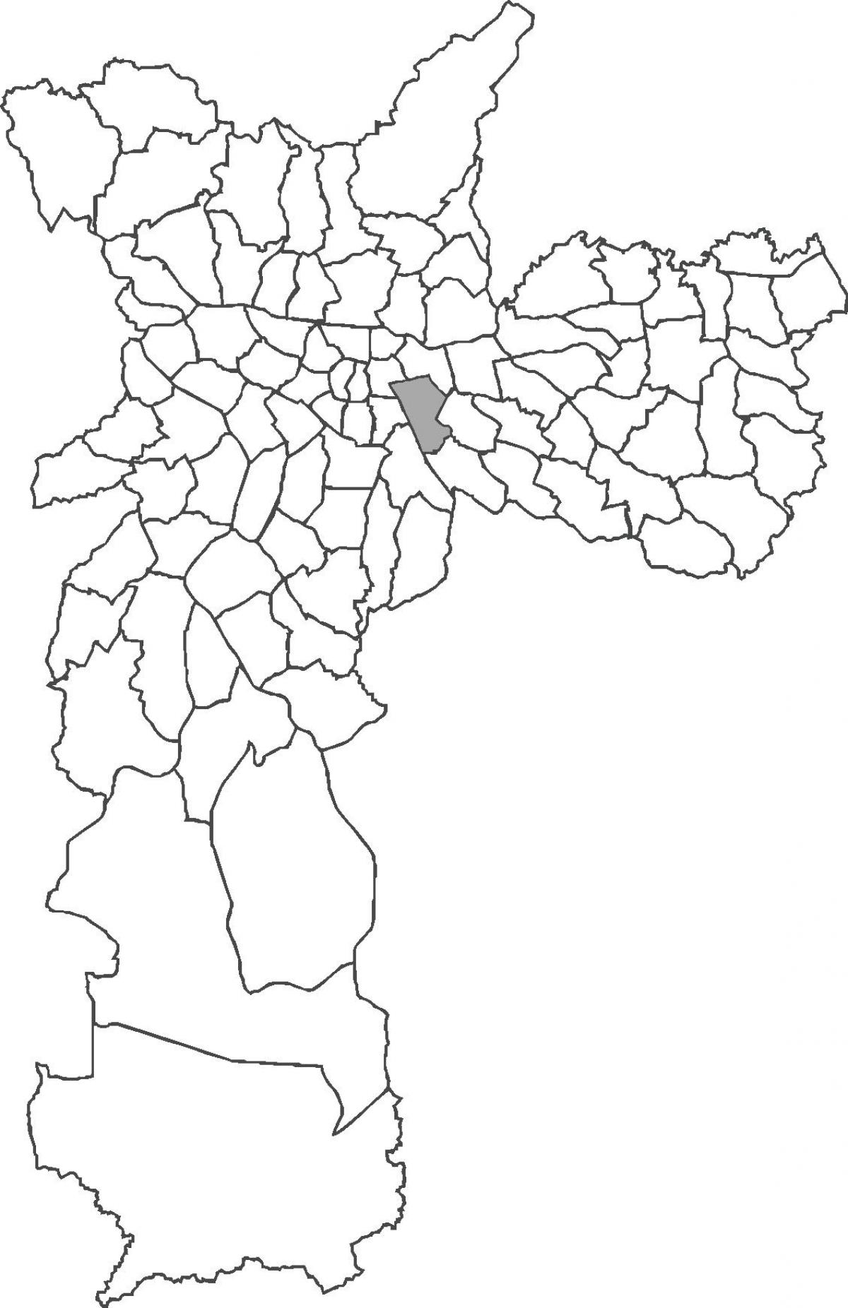 Žemėlapis Mooca rajonas