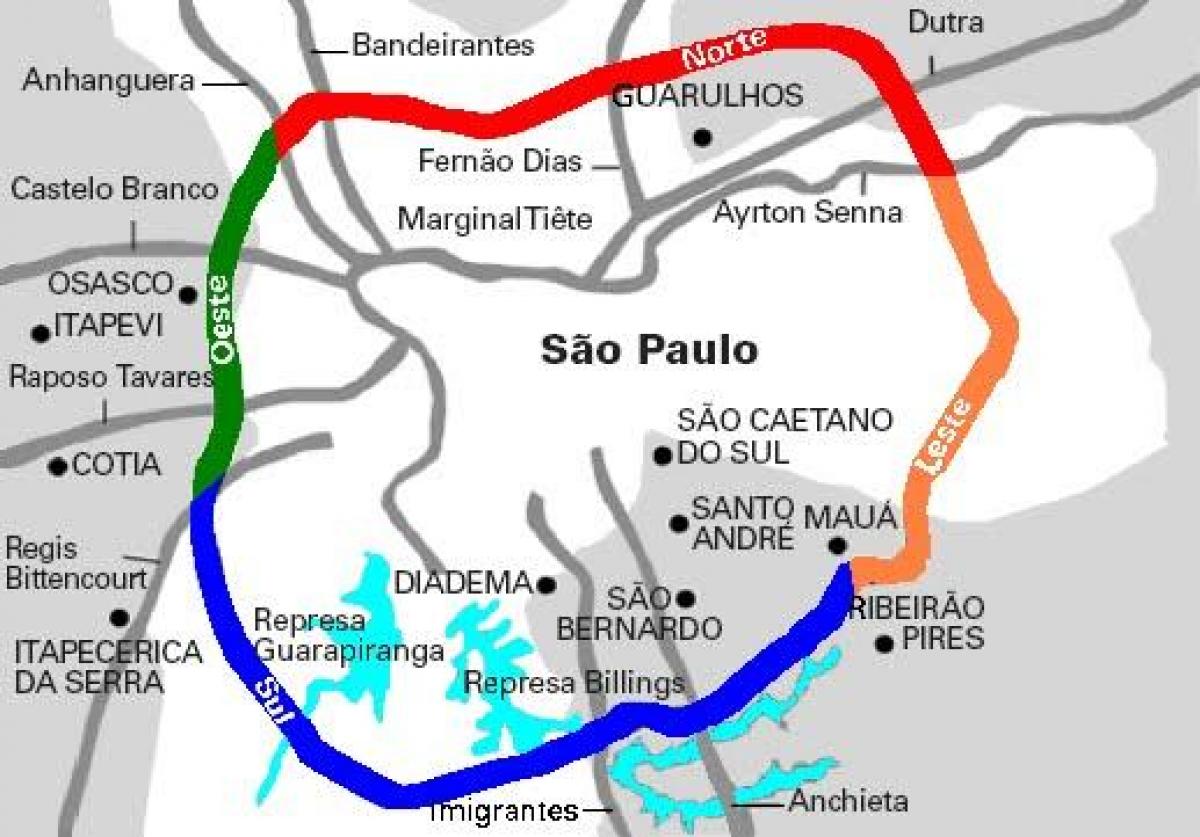 Žemėlapis Mário Covas užmiestyje - SP 21