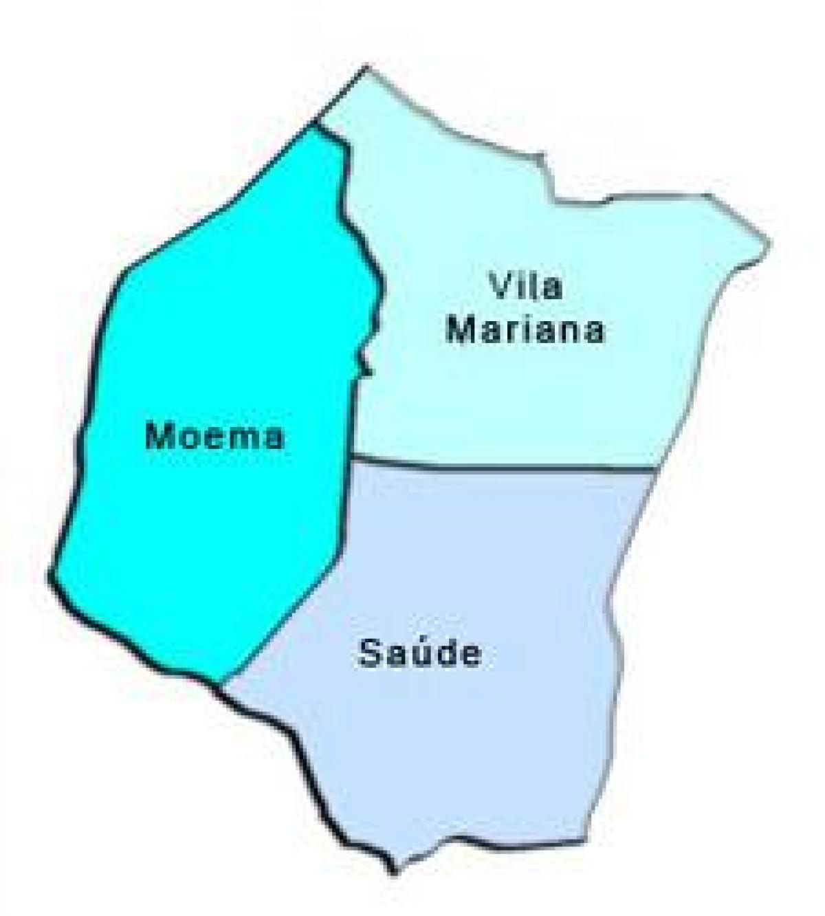 Žemėlapis Vila Mariana sub-prefektūros