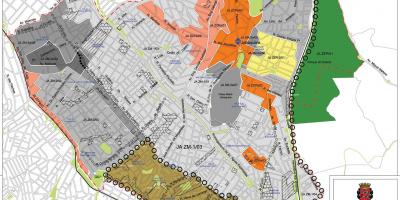 Žemėlapis Jabaquara San Paulas - Okupacijos dirvožemio