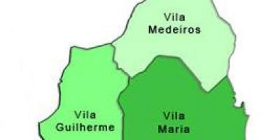 Žemėlapis Vila Maria sub-prefektūros