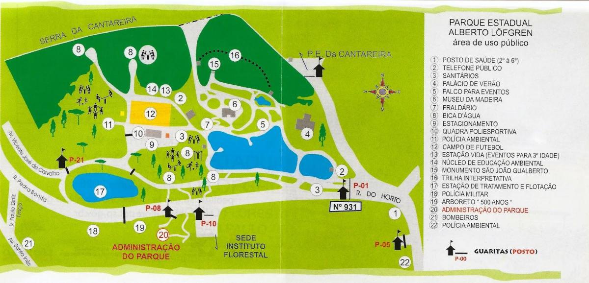 Žemėlapis Alberto Löfgren parkas