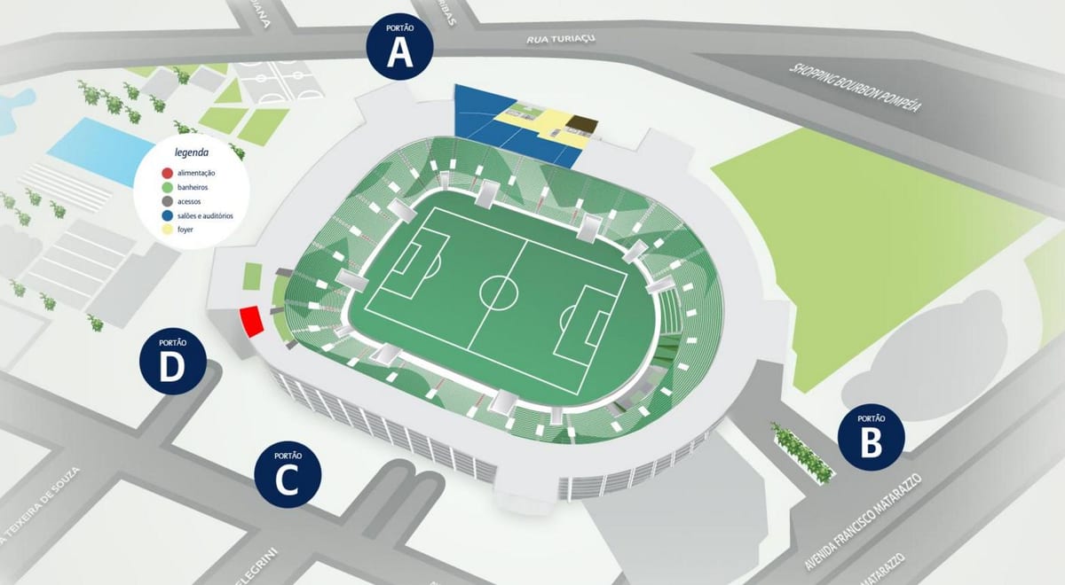 Žemėlapis Allianz Parque - Lygis 1