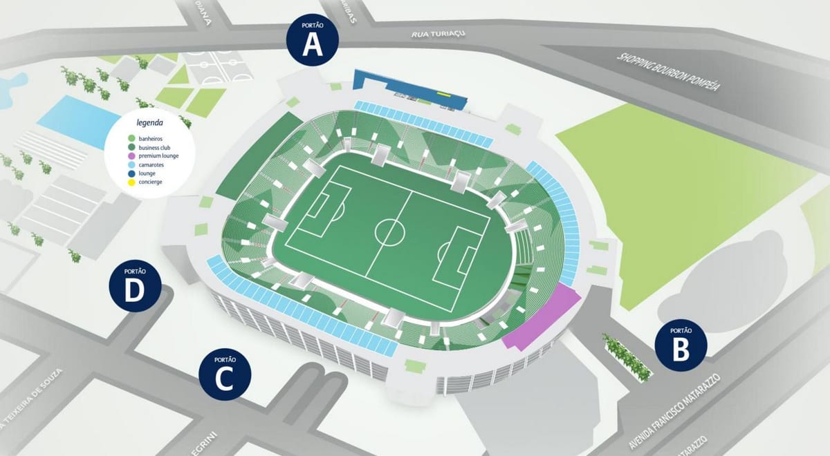 Žemėlapis Allianz Parque - 3 Lygis