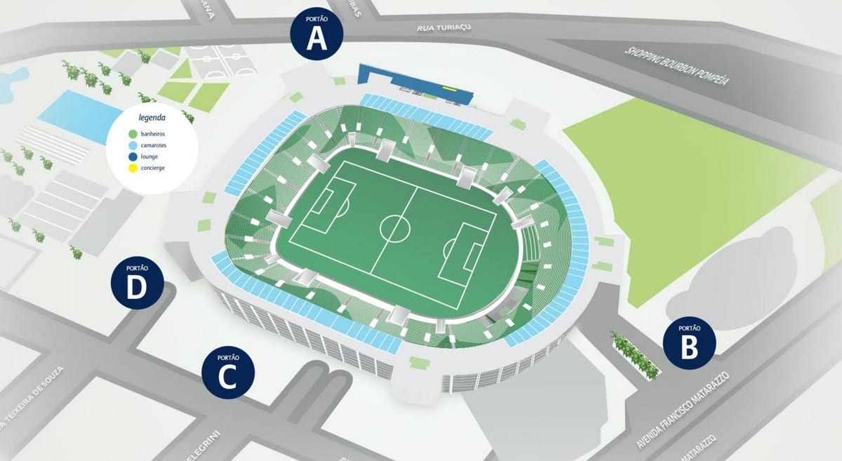 Žemėlapis Allianz Parque - 4 Lygis