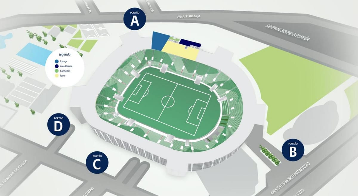 Žemėlapis Allianz Parque - 2 Lygis
