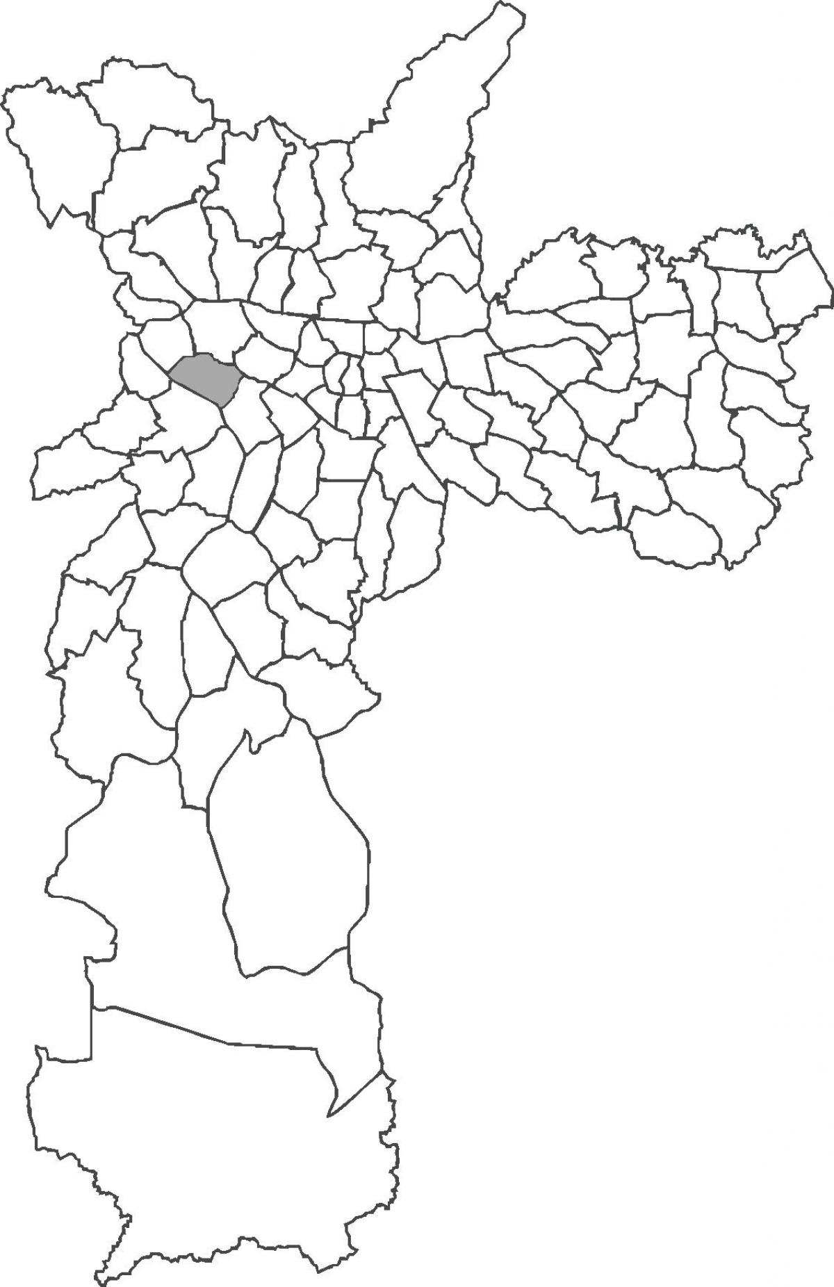 Žemėlapis Alto de Pinheiros rajonas