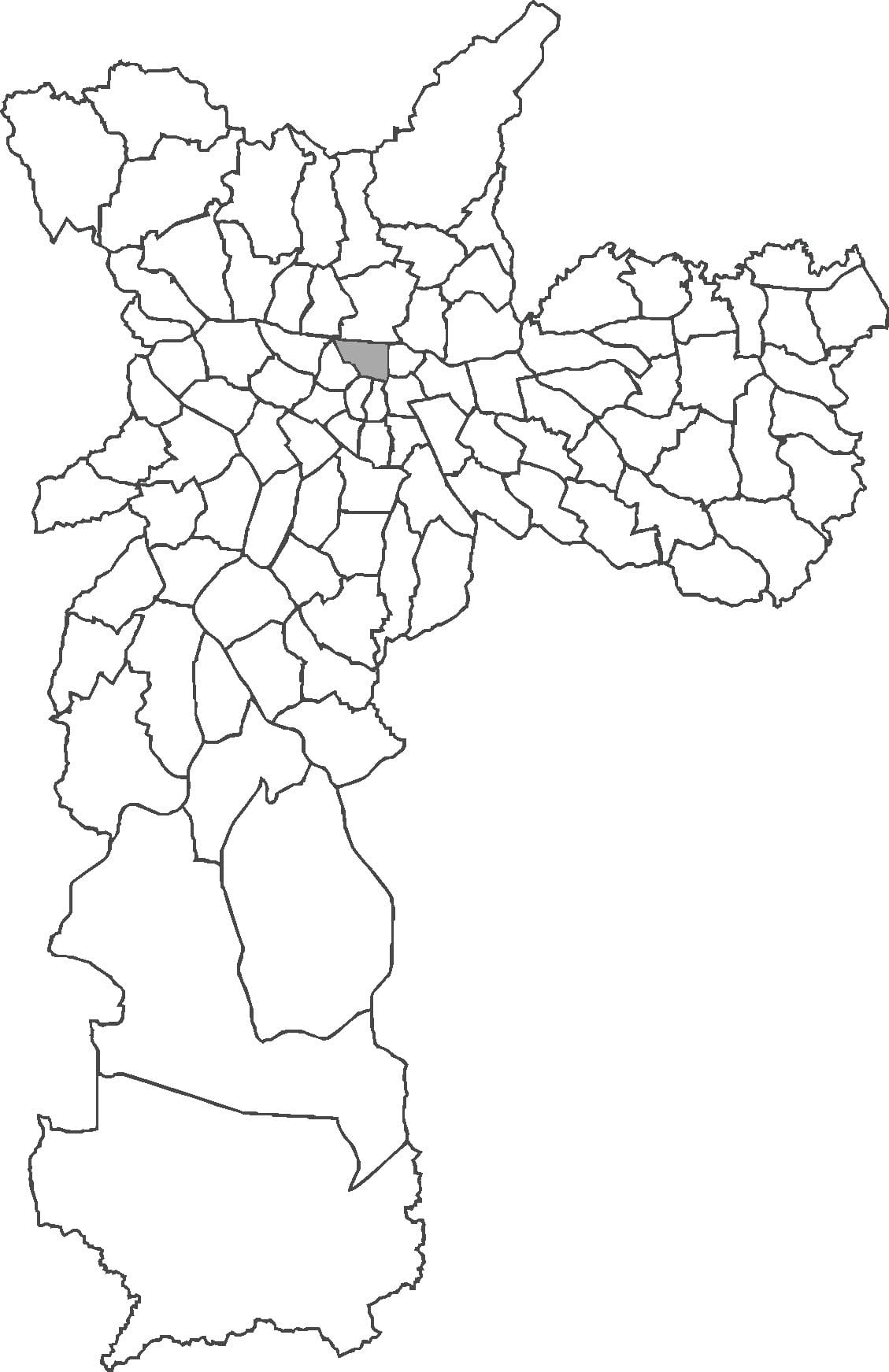 Žemėlapis Bom Retiro rajone