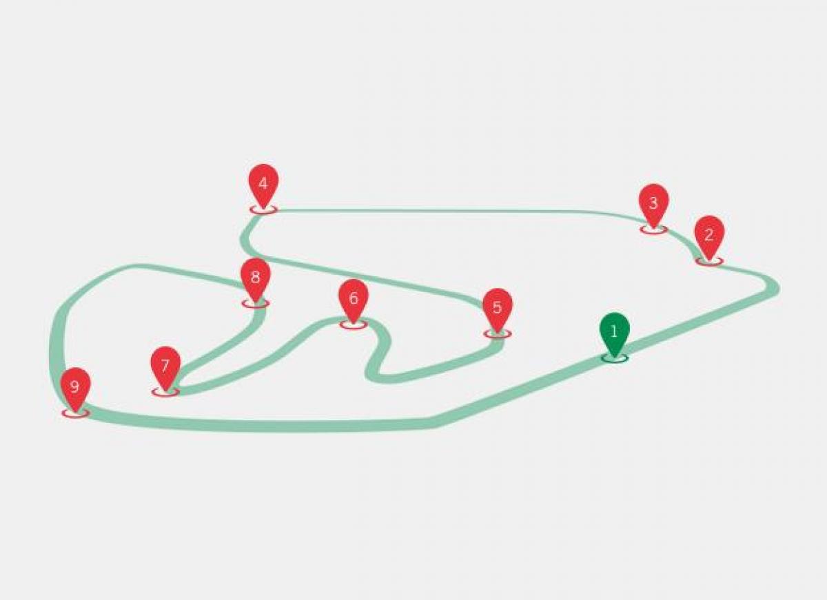 Žemėlapis Brazilijos GP F1