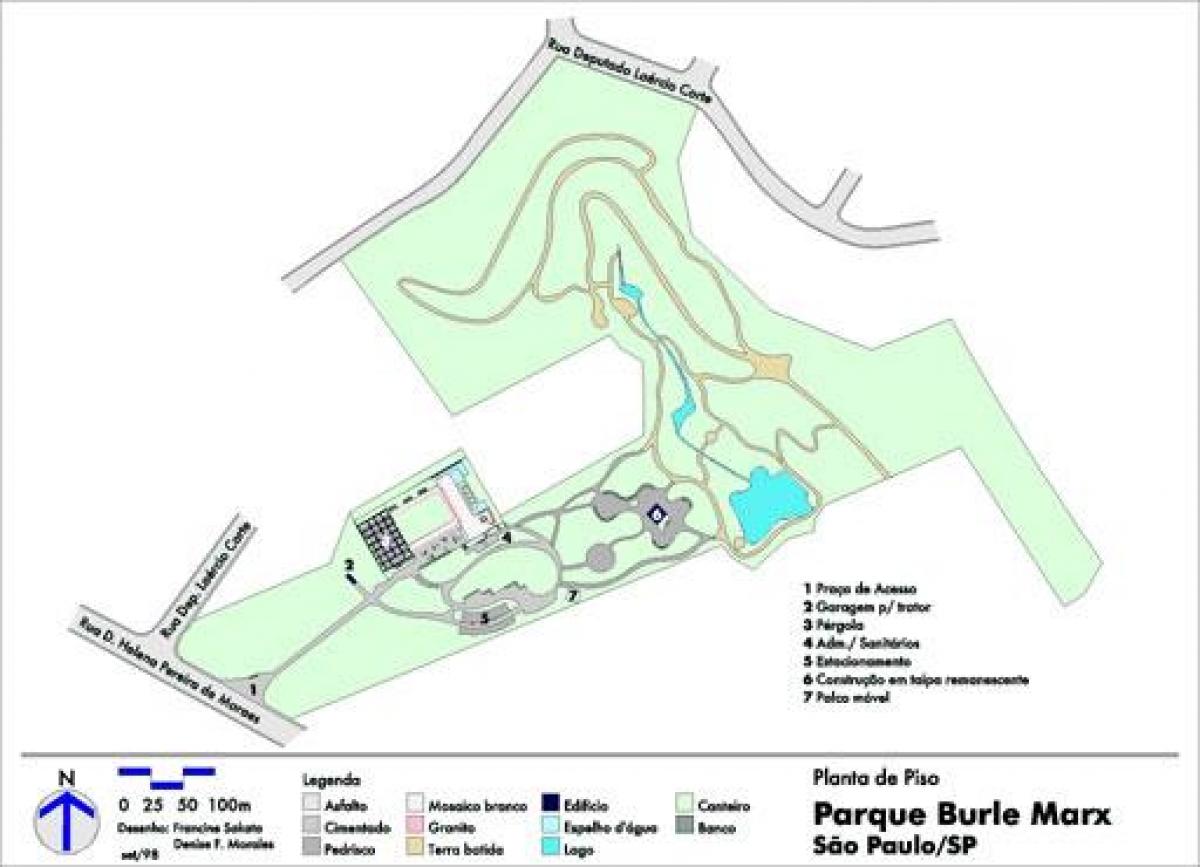 Žemėlapis Burle Marx parkas