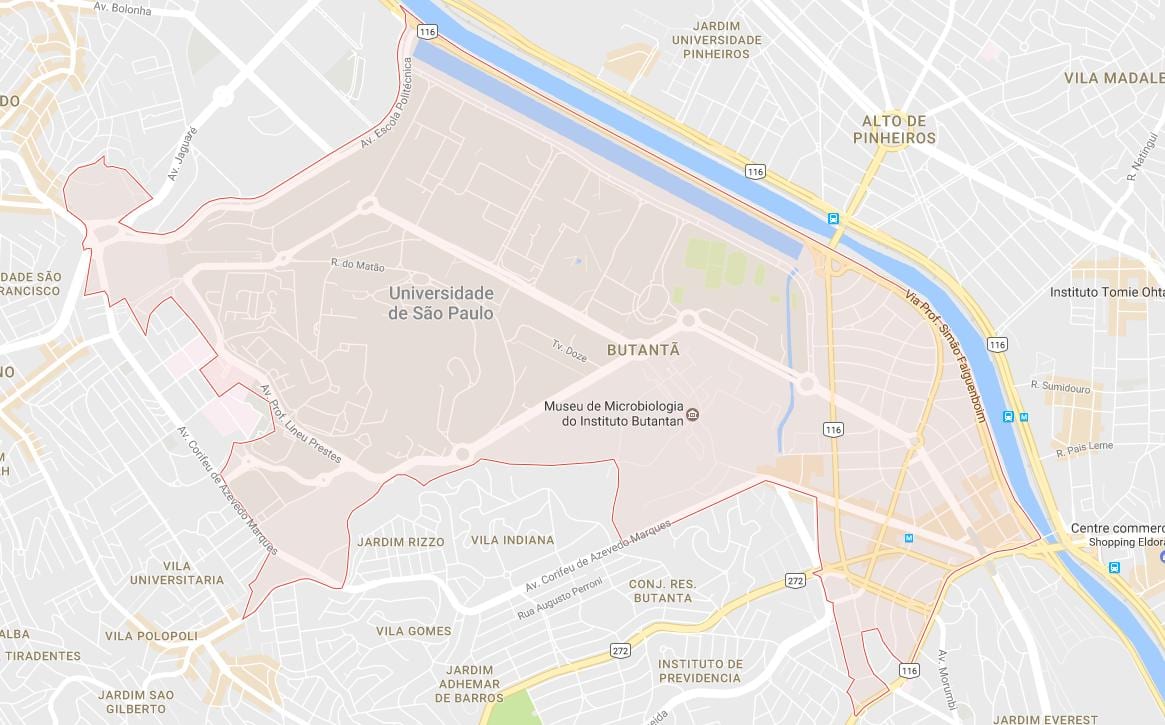 Žemėlapis Butantã São Paulo