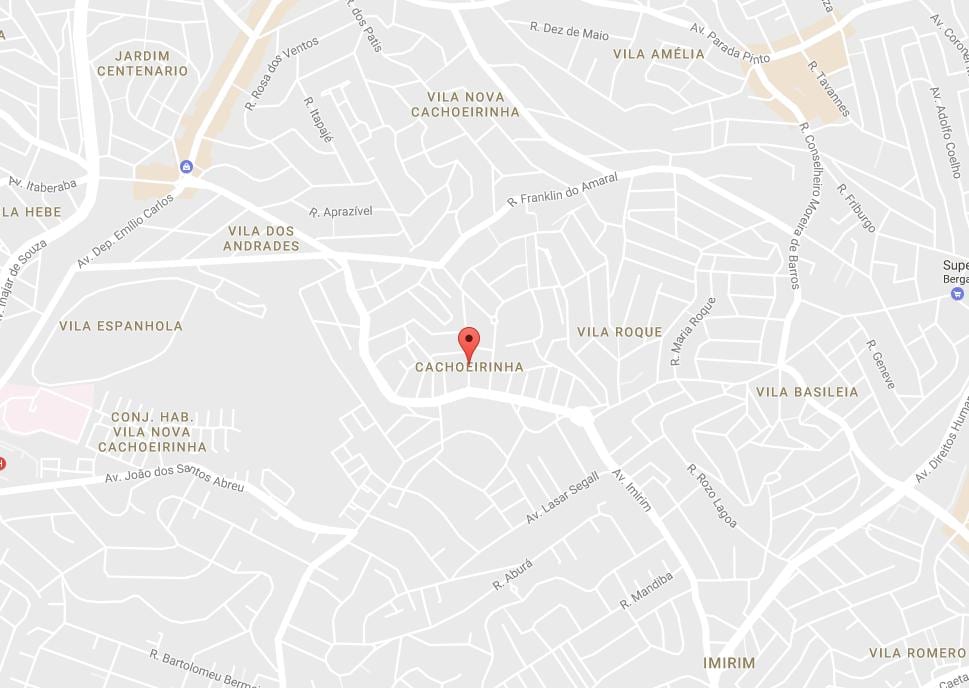 Žemėlapis Cachoeirinha São Paulo