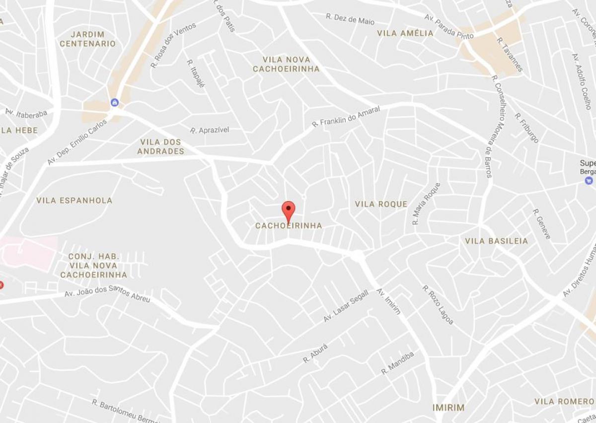 Žemėlapis Cachoeirinha São Paulo