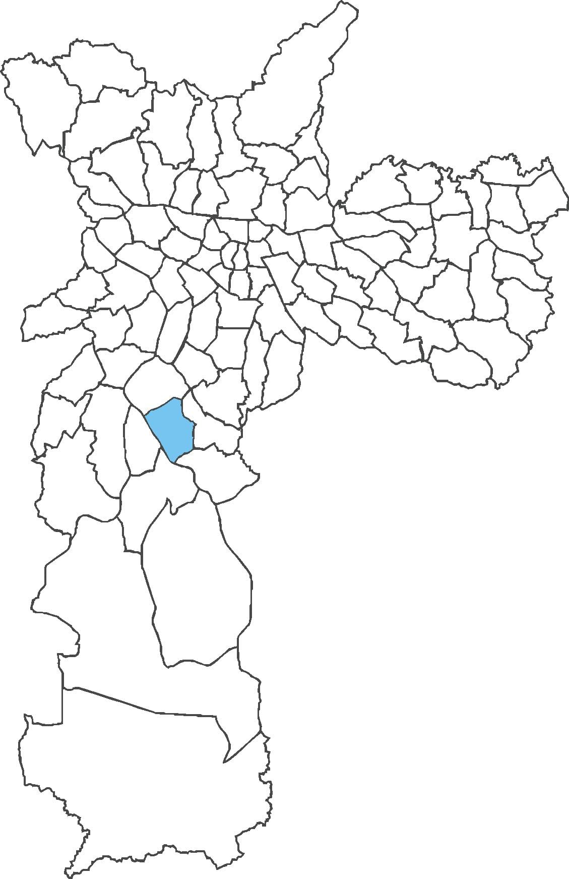Žemėlapis Campo Grande rajone