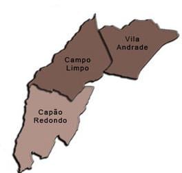 Žemėlapis Campo Limpo sub-prefektūros