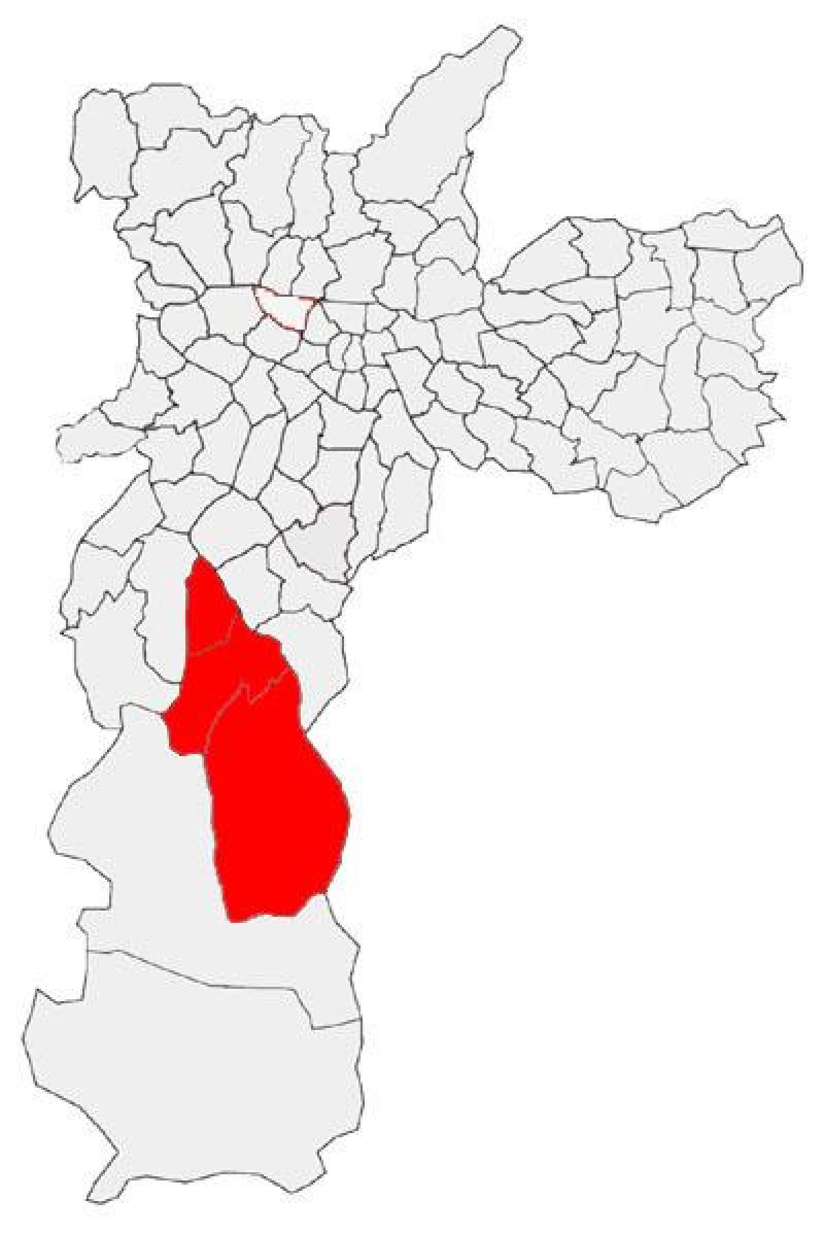 Žemėlapis Capela padaryti Socorro sub-prefektūra São Paulo