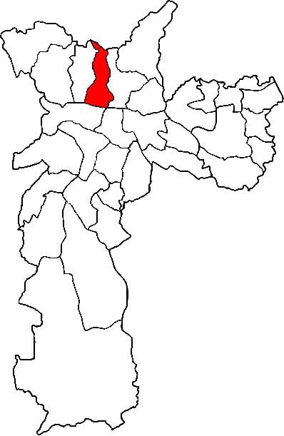 Žemėlapis Casa Verde sub-prefektūra São Paulo