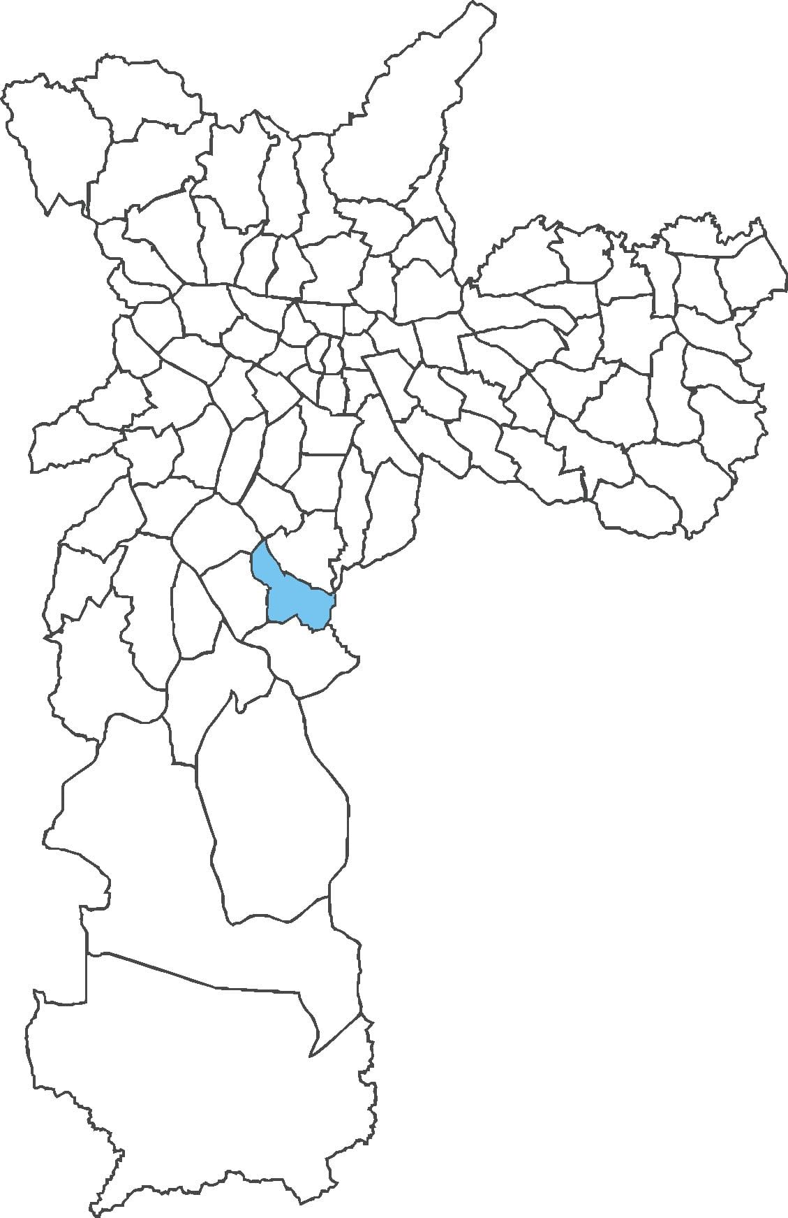 Žemėlapis Cidade Ademar rajonas