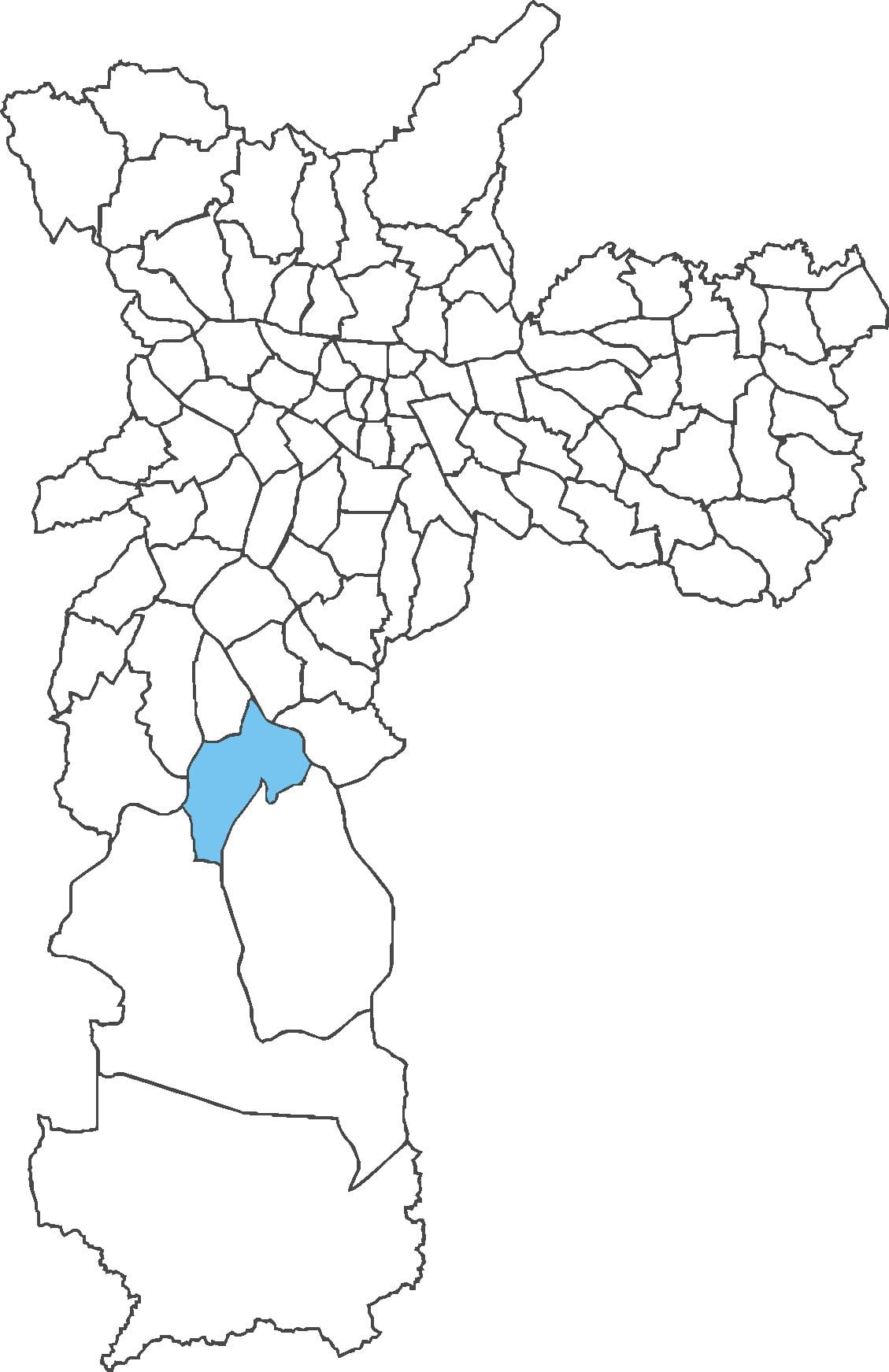 Žemėlapis Cidade Dutra rajonas