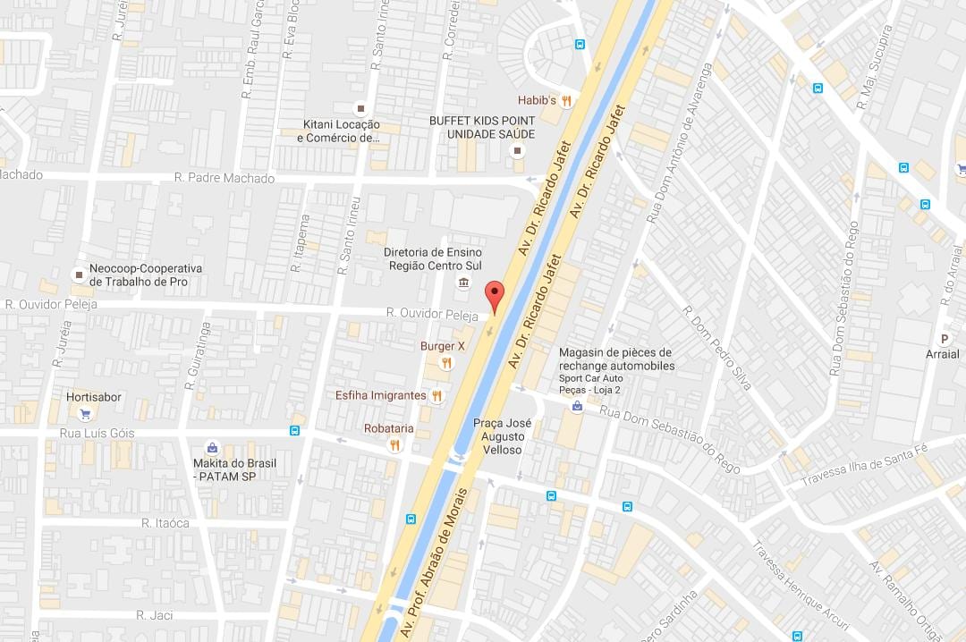 Žemėlapis Cursino São Paulo