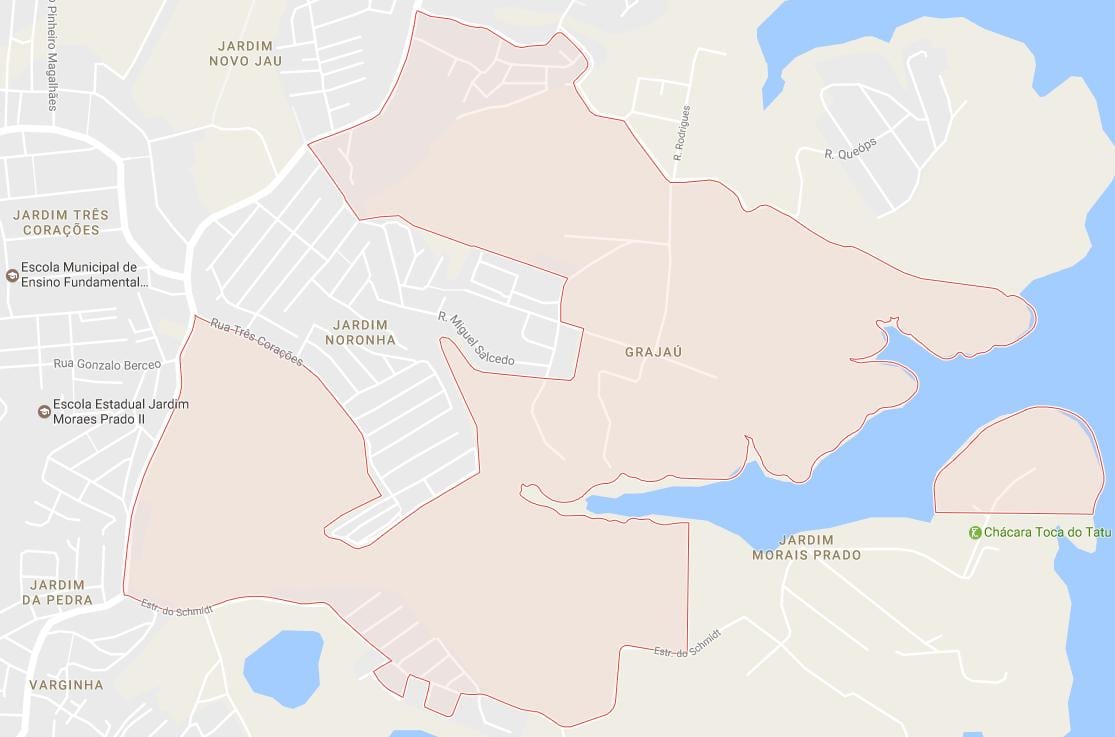 Žemėlapis Grajaú São Paulo