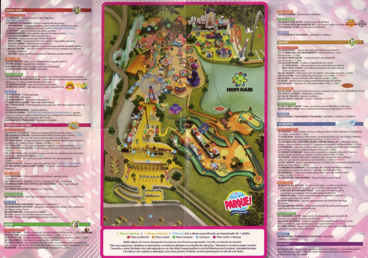 Žemėlapis Hopi Hari