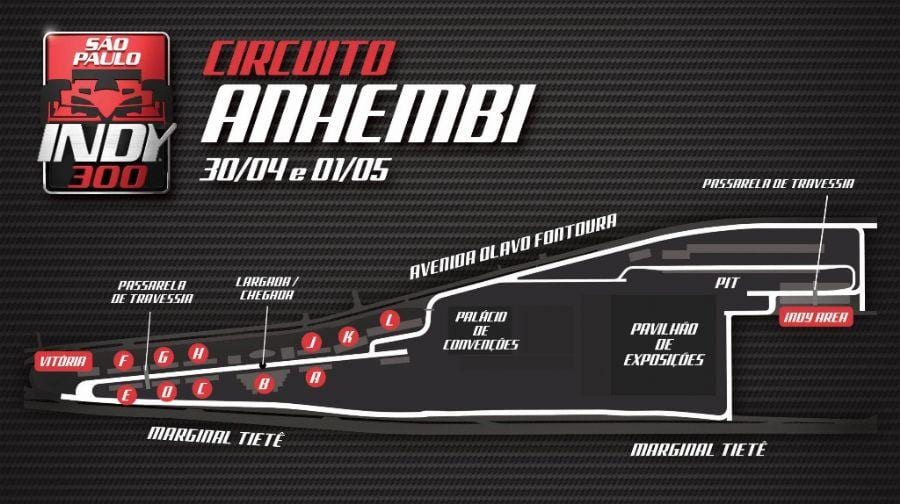 Žemėlapis Indy 300 São Paulo