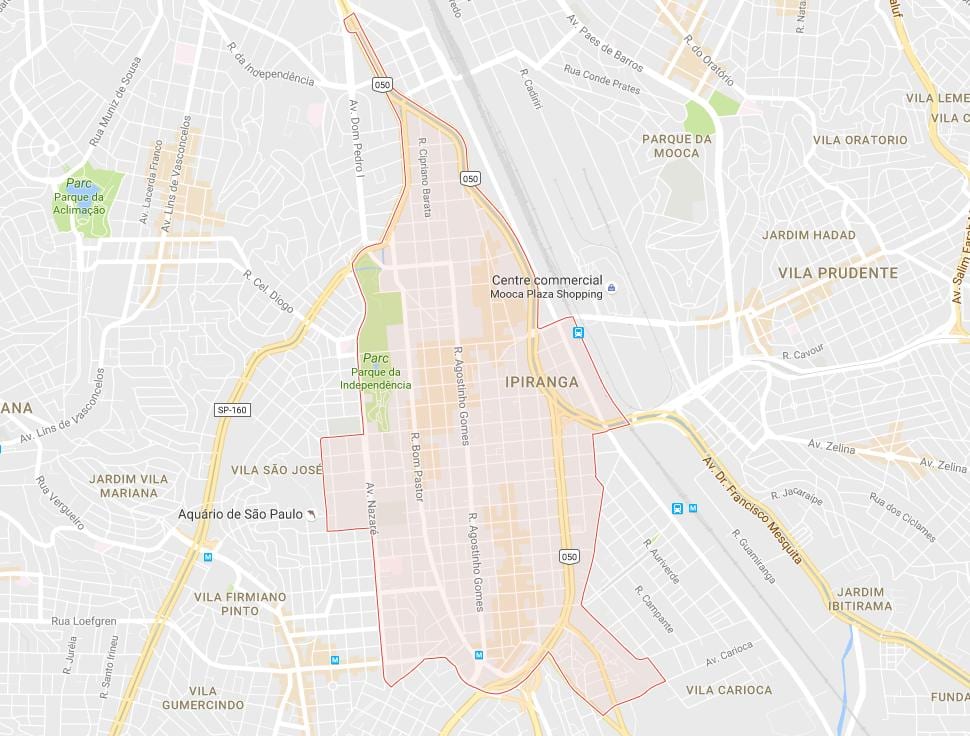 Žemėlapis Ipiranga São Paulo