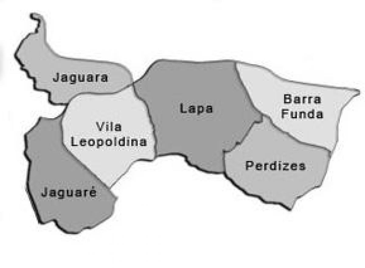 Žemėlapis Lapa sub-prefektūros
