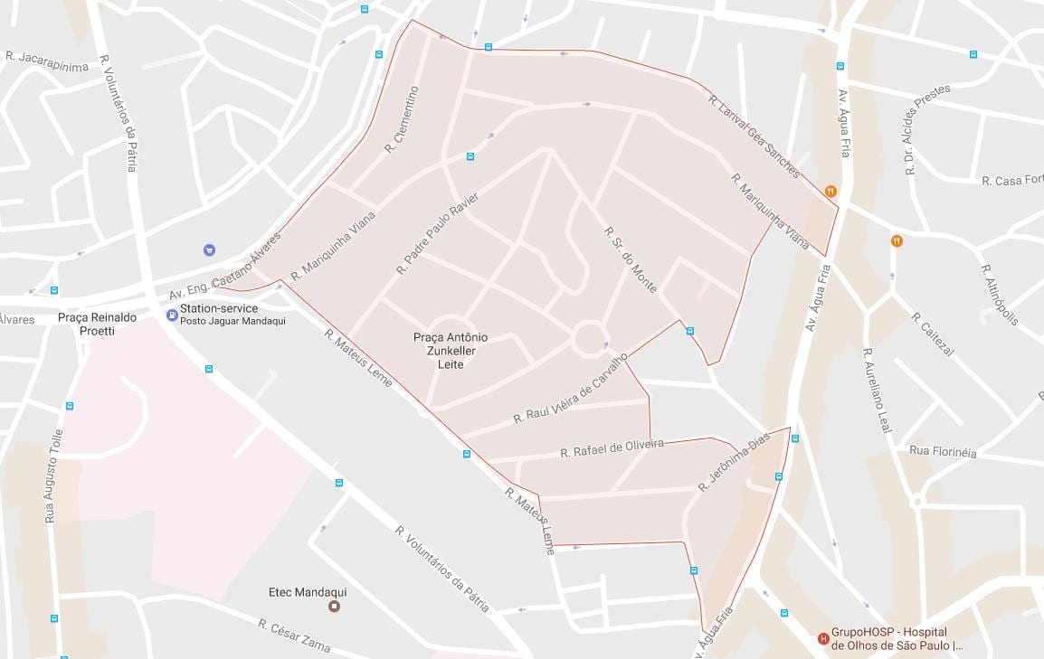 Žemėlapis Mandaqui São Paulo