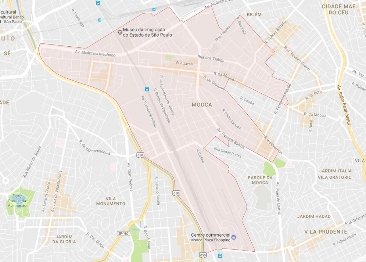 Žemėlapis Mooca São Paulo