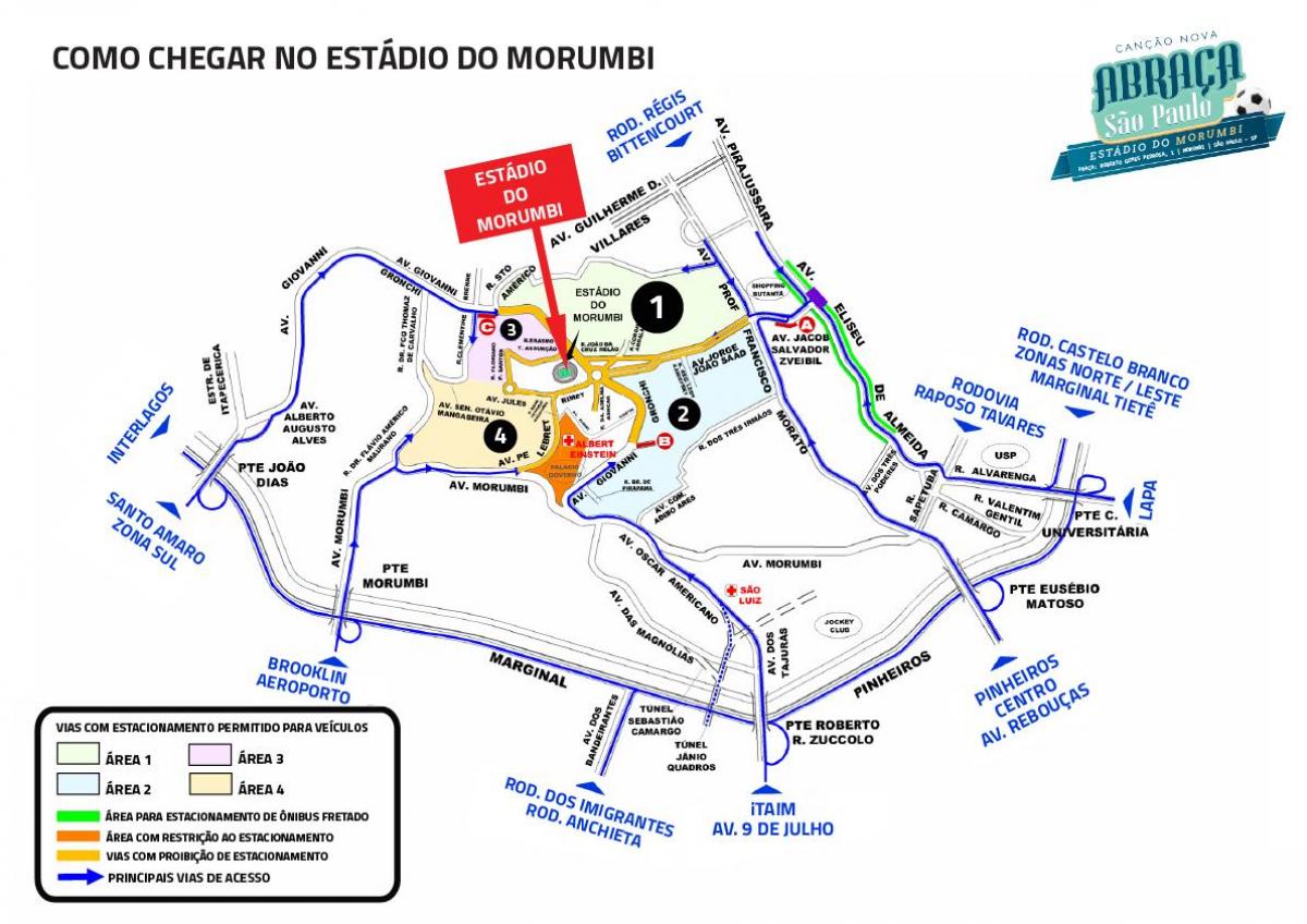Žemėlapis Morumbi stadionas