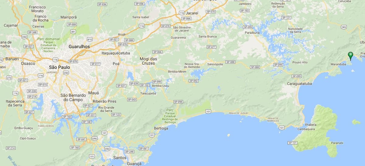 Žemėlapis Brava paplūdimys