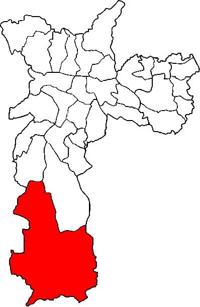 Žemėlapis Parelheiros sub-prefektūra São Paulo