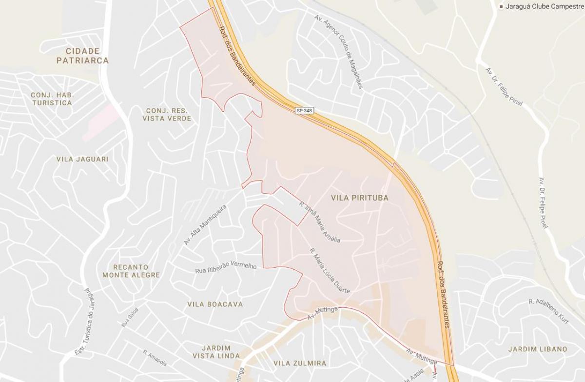 Žemėlapis Pirituba São Paulo