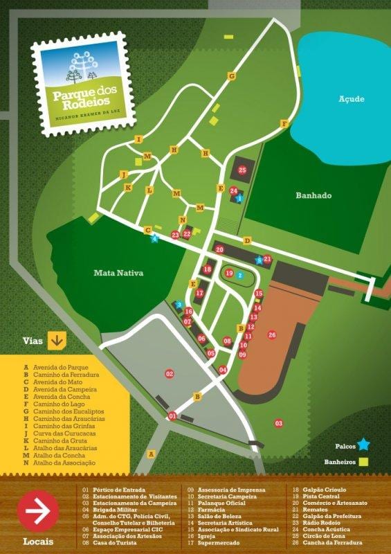 Žemėlapis Rodeio San Paulo parkas