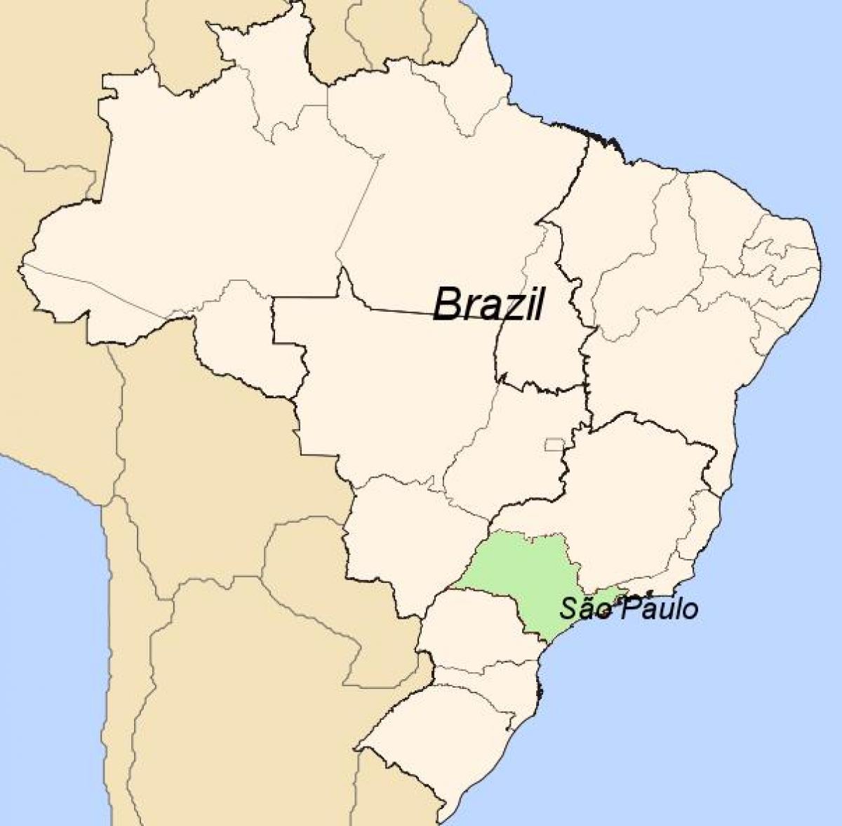 Žemėlapis San Paulas, Brazilija
