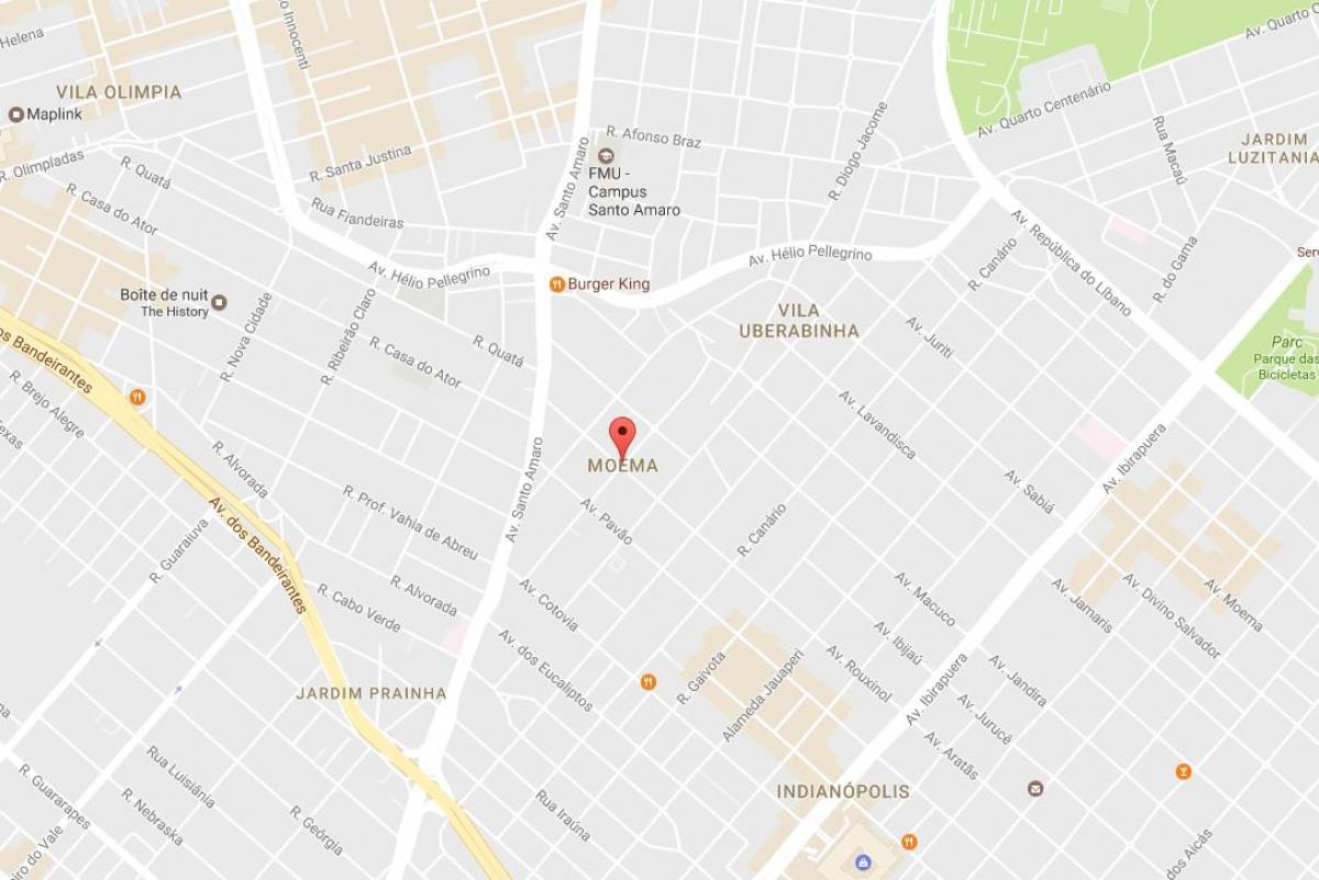 Žemėlapis San Paulo Moema