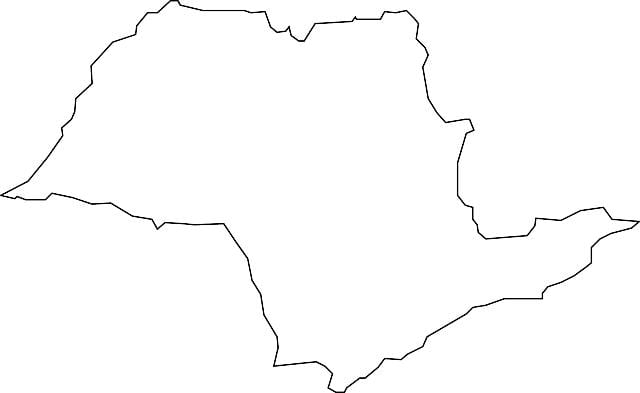 Žemėlapis San Paulo vektorius