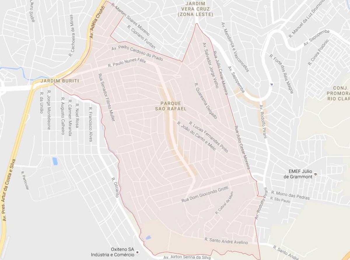 Žemėlapis San Rafael São Paulo