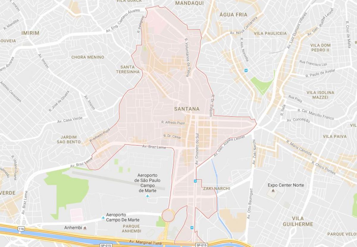 Žemėlapis Santana São Paulo