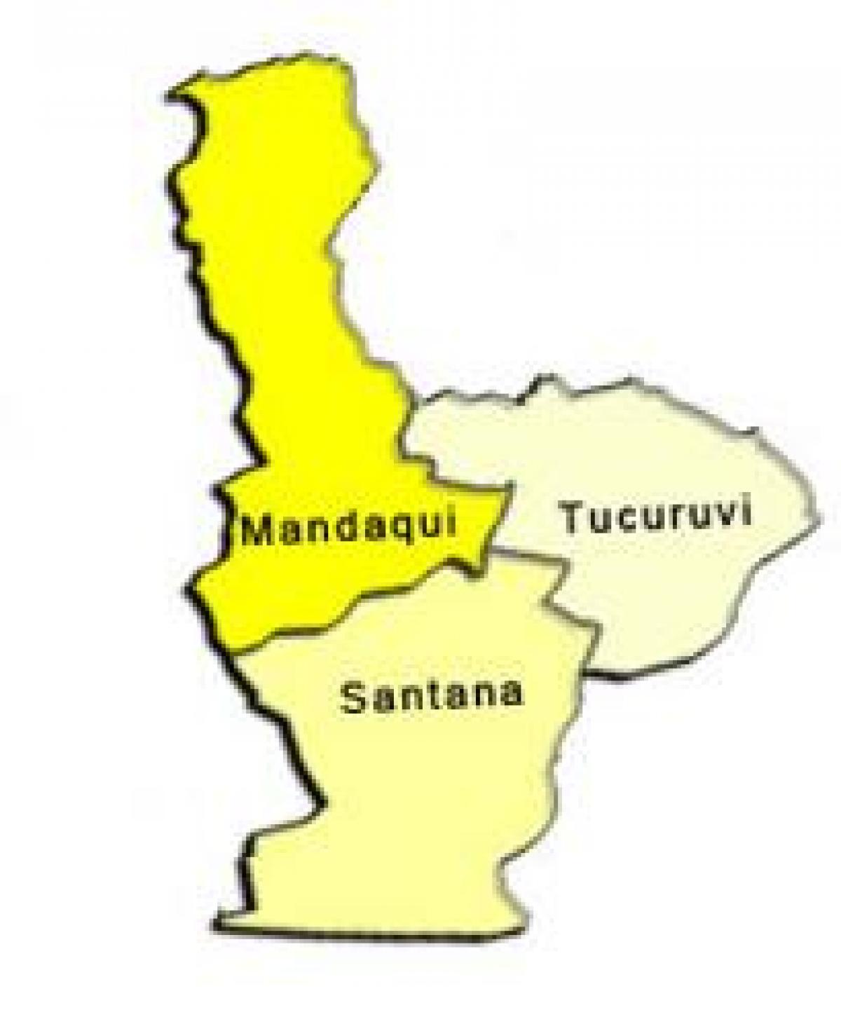 Žemėlapis Santana sub-prefektūros
