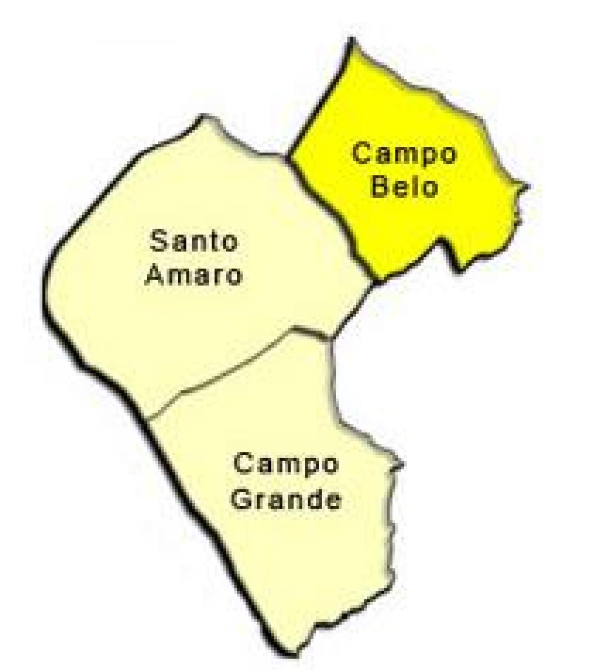 Žemėlapis Santo Amaro sub-prefektūros