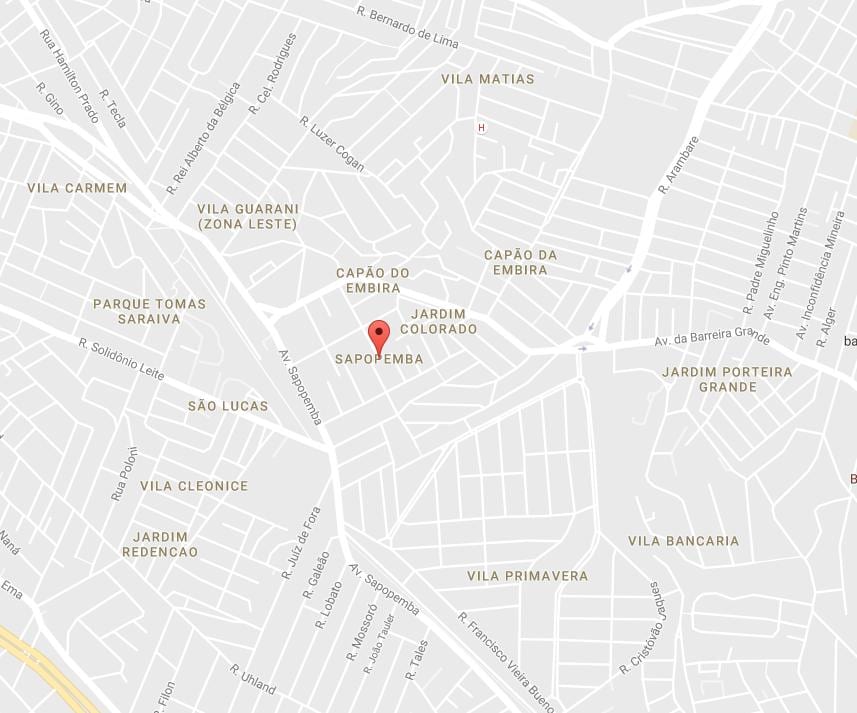 Žemėlapis Sapopemba São Paulo